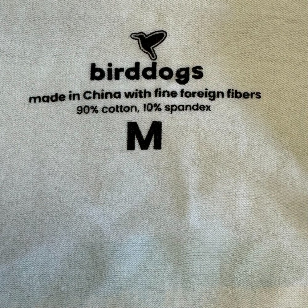 Birddogs Men T-Shirt Short Sleeve Crew Neck Palm Leaf Print Graphic White Medium - Picture 10 of 12